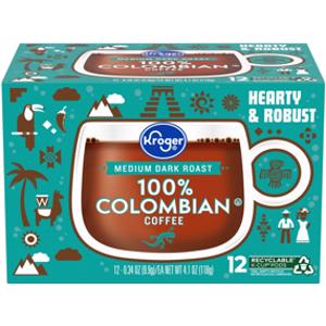 Kroger 100% Colombian Coffee Pods
