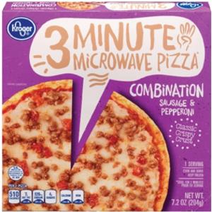 Kroger 3 Minute Microwave Sausage & Pepperoni Pizza