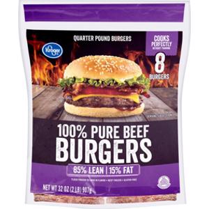 Kroger 85% Lean Pure Beef Burgers