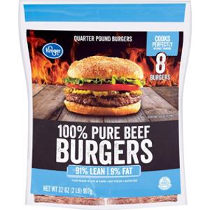 Kroger 91% Lean Pure Beef Burgers