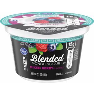 Kroger Blended Mixed Berry Flavor Nonfat Greek Yogurt Cup