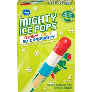 Kroger Cherry Lemon Blue Raspberry Flavor Mighty Pops