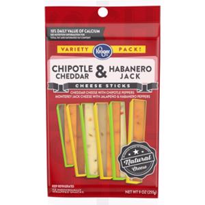 Kroger Chipotle Cheddar & Habanero Jack Cheese Sticks