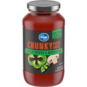 Kroger Chunky Green Pepper & Mushroom Pasta Sauce