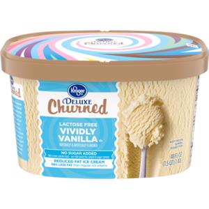 Kroger Deluxe Churned Vividly Vanilla Ice Cream