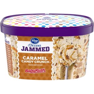 Kroger Deluxe Jammed BabyRuth Caramel Candy Crunch Ice Cream