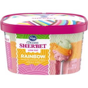 Kroger Deluxe Low Fat Rainbow Sherbet