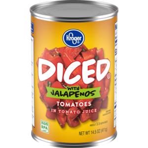 Kroger Diced Tomatoes w/ Jalapenos
