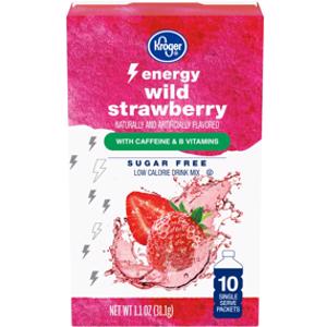 Kroger Energy Wild Strawberry Drink Mix