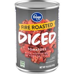 Kroger Fire Roasted Diced Tomatoes