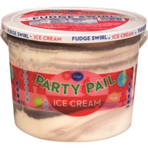 Kroger Fudge Marble Ice Cream Party Pail