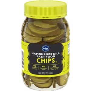 Kroger Hamburger Dill Fast Food Pickle Chips