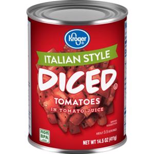 Kroger Italian Style Diced Tomatoes