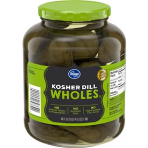 Kroger Kosher Whole Dill Pickles