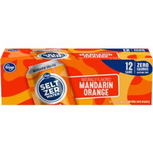 Kroger Mandarin Orange Seltzer Water
