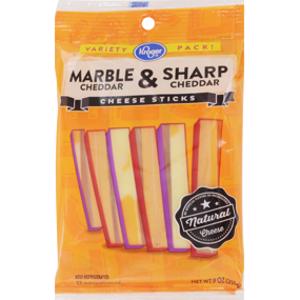 Kroger Marble & Sharp Cheddar Cheese Sticks