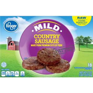 Kroger Mild Country Sausage Patties