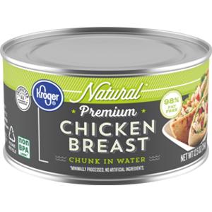 Kroger Natural Chicken Breast Chunk in Water