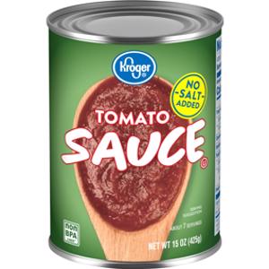 Kroger No Salt Added Tomato Sauce