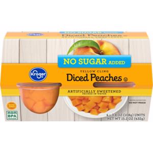 Kroger No Sugar Diced Peaches
