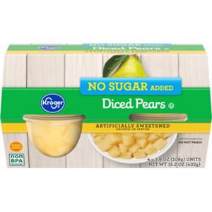 Kroger No Sugar Diced Pears