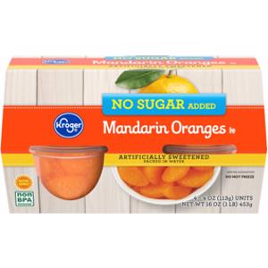 Kroger No Sugar Mandarin Oranges