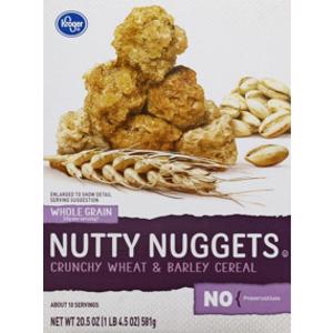 Kroger Nutty Nuggets Crunchy Wheat & Barley Cereal