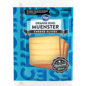 Kroger Orange Rind Muenster Cheese Slices