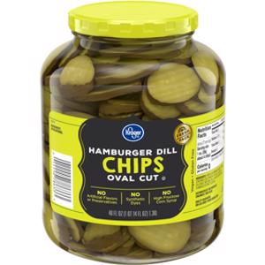 Kroger Oval Cut Hamburger Dill Chips