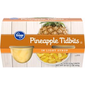 Kroger Pineapple Tidbits in Light Syrup