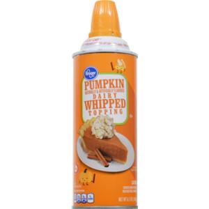 Kroger Pumpkin Dairy Whipped Topping
