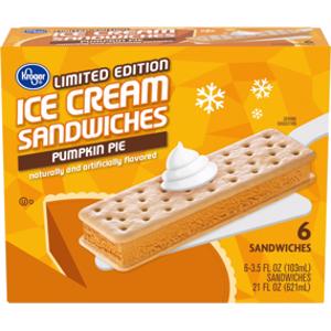 Kroger Pumpkin Pie Ice Cream Sandwiches