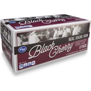 Kroger Real Sugar Black Cherry Soda