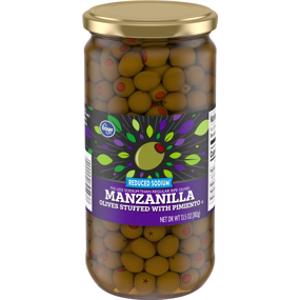 Kroger Reduced Sodium Manzanilla Olives Stuffed w/ Pimiento