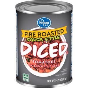 Kroger Salsa Style Fire Roasted Diced Tomatoes