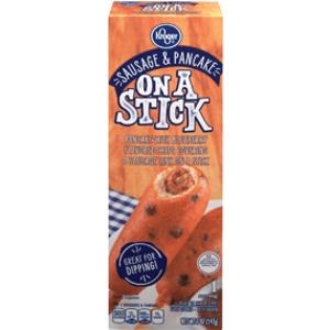 Kroger Sausage & Blueberry Pancake on a Stick