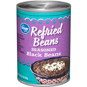 Kroger Seasoned Refried Black Beans