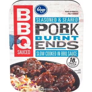 Kroger Seasoned & Seared Pork Burnt Ends Slow Cooked in BBQ Sauce