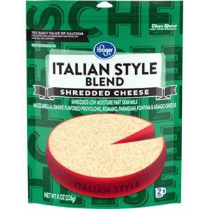 Kroger Shredded Italian Style Cheese