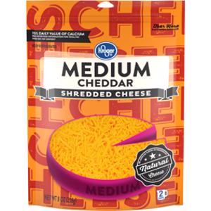 Kroger Shredded Medium Cheddar Cheese