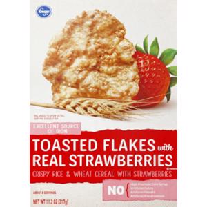 Kroger Strawberries Toasted Flakes Cereal