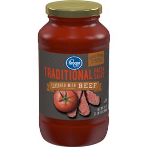 Kroger Traditional Pasta Sauce w/ Beef Flavor