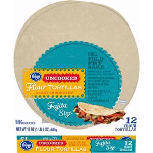 Kroger Uncooked Fajita Size Flour Tortillas