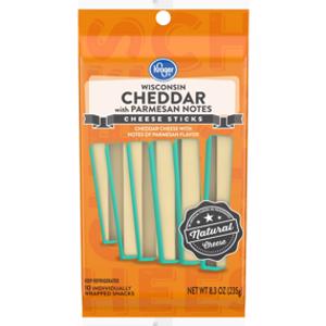 Kroger Wisconsin Cheddar w/ Parmesan Notes Cheese Sticks
