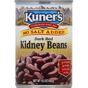 Kuner's No Salt Added Dark Red Kidney Beans