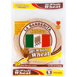 La Banderita Whole Wheat Soft Taco Tortillas