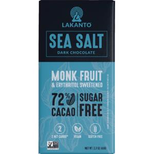 Lakanto Sea Salt Dark Chocolate Bar