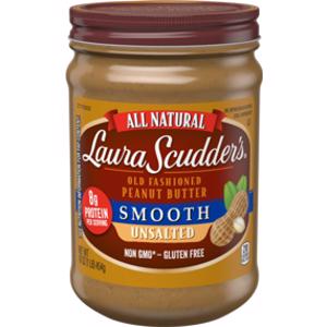 Laura Scudder's All Natural Smooth Unsalted Peanut Butter