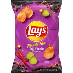 Lay's Flamin' Hot Dill Pickle Potato Chips
