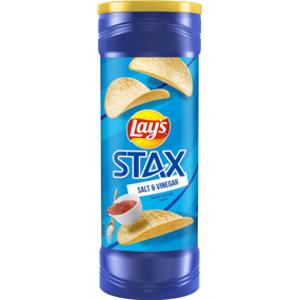 Lay's Stax Salt & Vinegar Potato Crisps